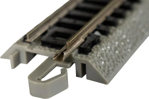 Vista 2 de Bachmann Industries E-Z Track 6 Single Crossover Turnout - Izquierda (1/tarjeta) Escala N, Gris