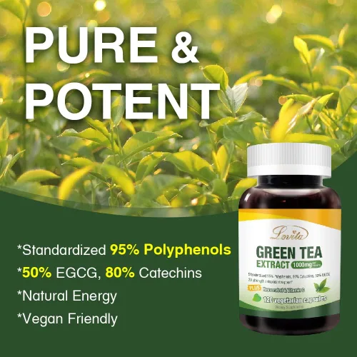 Vista 3 de LOVITA Extracto de té verde 1000 mg (120 unidades)