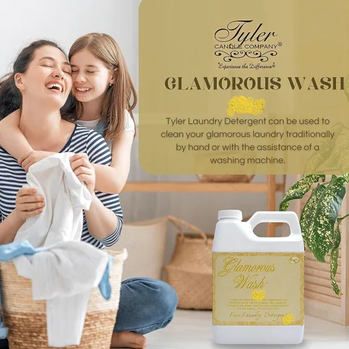 Vista 4 de Tyler Candle Company - Glamorous Wash - Mercado francés - 16 oz / 454 g - con bolsa para secadora