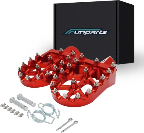 Vista 9 de Funparts Estriberas para Dirt Bike Estriberas de Motocicleta Pedales Reposapiés CNC para Apollo RFZ 125 DBX15 X18 X19 Tao Tao DB17 DB27 SSR