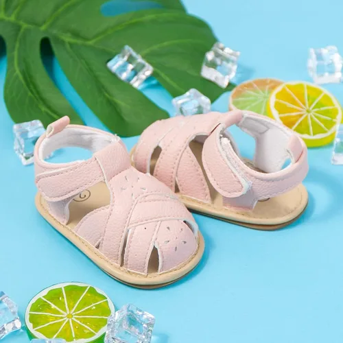 Vista 5 de KIDSUN Sandalias para bebés, niñas y niños, suela de goma antideslizante, para verano, playa, al aire libre, zapatos para cuna