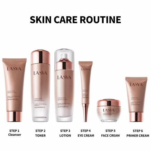 Vista 5 de Revitalizing - Juego de 6 piezas para el cuidado de la piel antienvejecimiento para mujeres, kit de cuidado facial hidratante, reafirmante