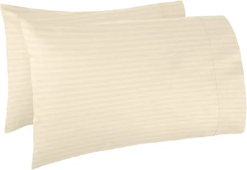 Vista 25 de ARlinen Funda de almohada tamaño Queen estándar, fundas de almohada de algodón sólido burdeos de 20 x 30 pulgadas