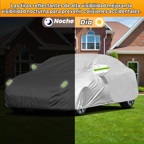 Vista 7 de Funda de Coche a Medida para Tesla Model 3, Protección para Todo Tipo de Clima, Antiarañazos, Impermeable Bloquea Lluvia/Sol/Nieve/Polvo