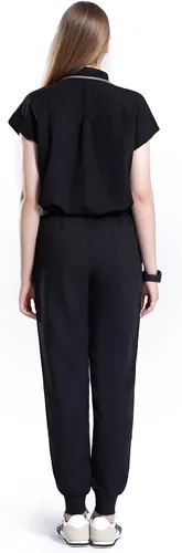 Vista 6 de Uniforms World Avant - Conjunto de ropa quirúrgica para mujer, camiseta de ajuste clásico y pantalones ajustados, cintura de yoga, 7 bolsillos