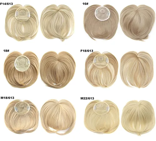 Vista 7 de Faringoto Extensiones de cabello con clip para mujer, color blanco amarillento