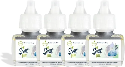 Vista 22 de Scent Fill Ambientador enchufable de sidra de manzana, 4 recambios de aceite perfumado
