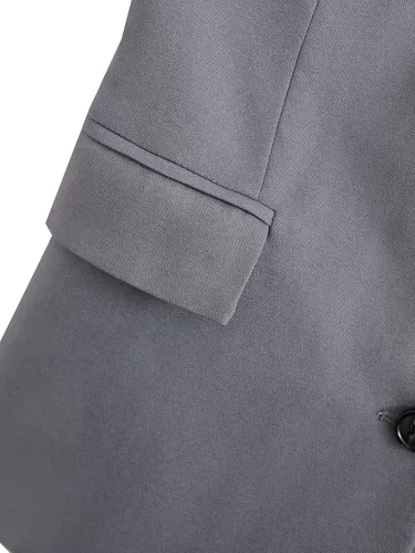 Vista 3 de Lerzykoy - Chaleco de traje sin tirantes para mujer, con botones frontales, chaleco formal con bolsillos