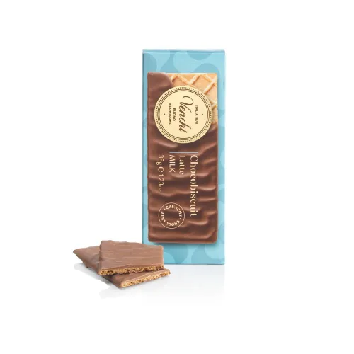 Vista 5 de Venchi - ChocoBiscuit Snack - Chocolate con leche - Biscuit de oblea doble recubierta, 1.23 oz - Idea de aperitivo - Sin gluten (paquete de 3)
