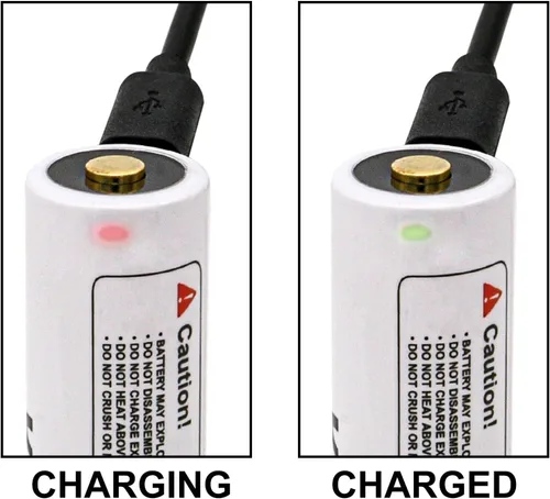 Vista 4 de Kastar Paquete de 1 batería de repuesto para batería de iones de litio SF18650B con Micro-USB