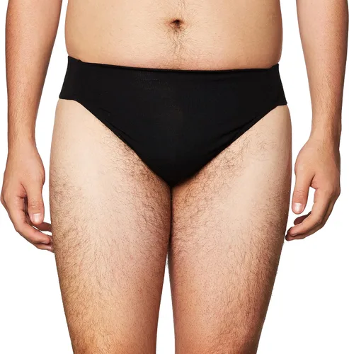 Vista 3 de Capezio Cinturón de baile reforzado con forro frontal para hombre, Negro