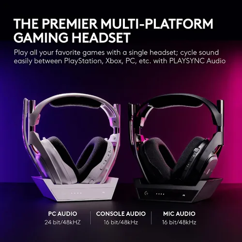 Vista 2 de Logitech G Astro A50 Auriculares inalámbricos multiplataforma para juegos Negro