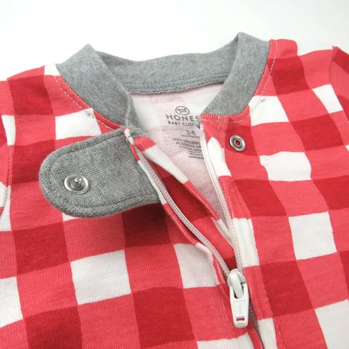 Vista 3 de HonestBaby Paquete de 2 pijamas de algodón orgánico con pies para dormir y jugar