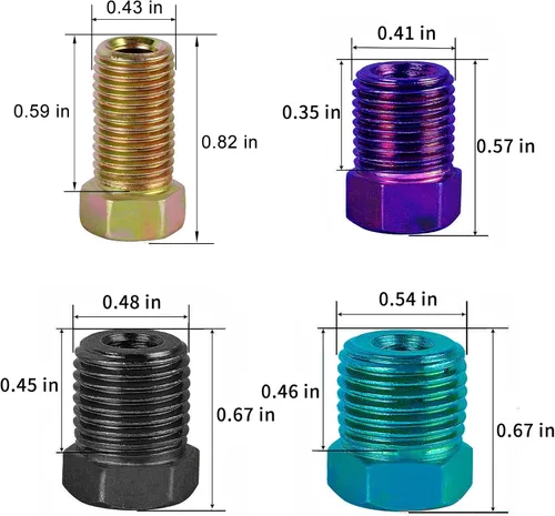 Vista 4 de Kit de línea de freno de 1/4 pulgadas, rollo de tubo de freno de acero inoxidable resistente de 25 pies con 16 accesorios para sistemas de freno