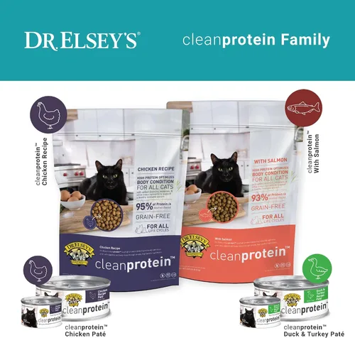 Vista 8 de Dr. Elsey's cleanprotein - Receta de carne de res húmeda para gatos (caja de 24), comida enlatada de 2.75 onzas