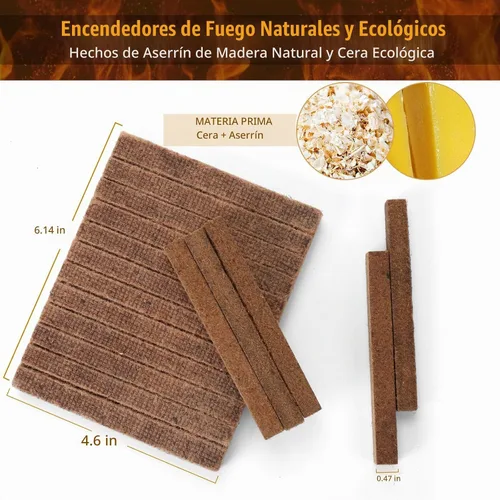 Vista 3 de Realcook Cubos de encendido natural: 36 cubos de leña mejorados