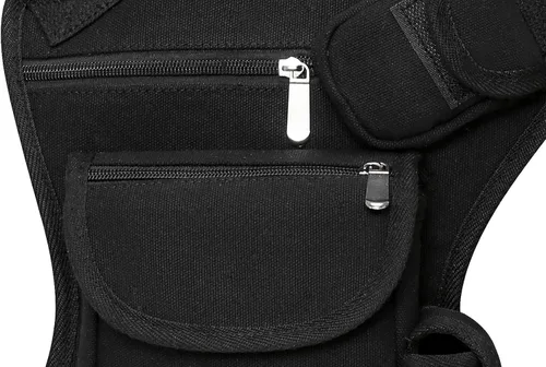 Vista 4 de SEALINF Riñonera de lona Riñonera Racing Drop Leg Bag Motocicleta Bolsa al aire libre