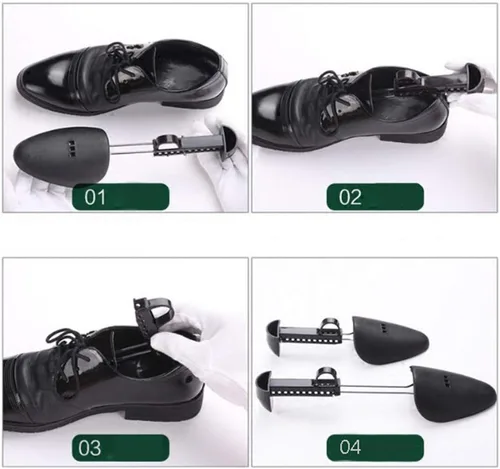 Vista 7 de ECHODONE 5 pares prácticos de longitud ajustable para hombre, zapato, árbol, zapato, soporte moldeador