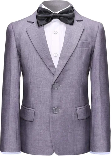 Vista 2 de SWOTGdoby Traje formal de 2 piezas para niños color sólido para boda de niño