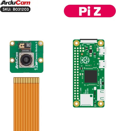 Vista 5 de Arducam para Raspberry Pi Cámara Módulo 3, 12MP IMX708 120 ° (D) Gran angular Noir Pi Cámara V3