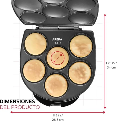 Vista 4 de Holstein Housewares HU-09005B arepa eléctrica., Negro