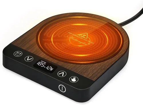 Vista 11 de Calentador de taza de café, calentador inteligente de tazas para escritorio, 3 controles de temperatura y apagado automático, calentador eléctrico