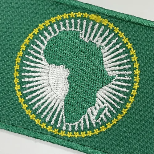 Vista 4 de A-ONE Paquete de 2 unidades: parche bordado de bandera de Etiopía y Unión Africana, insignias de características africanas, insignia patriótica