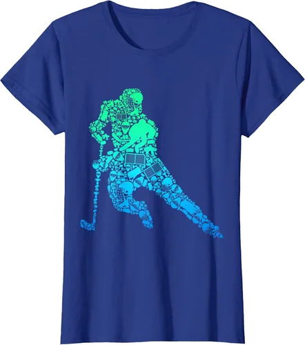 Vista 42 de Jugador de hockey sobre hielo Camiseta de hockey sobre hielo para hombres y niños Asphalt Grey