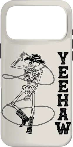 Vista 22 de Western Cowboy Skeleton Yeehaw Rodeo Southern Country Music Case for iPhone 17