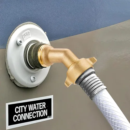 Vista 5 de Voltorb Codo de manguera de jardín, conector de manguera de jardín de 135 grados, accesorios de latón macizo con junta tórica para entrada de agua