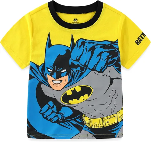 Vista 3 de Warner Bros. Batman - Conjunto de sudadera con capucha y pantalón con cremallera para niños pequeños y niños pequeños