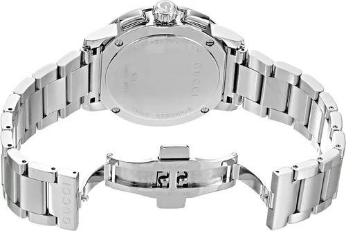 Vista 5 de Reloj de cuarzo suizo de plata de los hombres de la exhibición analógica de Gucci modelo YA101204