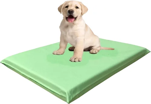 Vista 16 de Cama para perros de espuma viscoelástica con infusión de gel de alta densidad con funda externa duradera impermeable para todo tipo de clima
