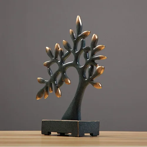 Vista 4 de SHUTING2020 Estatua de Feng Shui china, adorno de árbol de escultura de regalo, árbol natural del amor, decoración del hogar para la riqueza