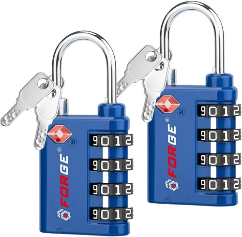 Vista 13 de Forge Doble apertura: cerradura con llave o combinación, cerradura aprobada por la TSA para equipaje, estuche pelícano, viajes, gimnasio, escuela