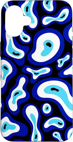 Vista 23 de Malvado de ojo turco Groovy Swirl patrón Good Vibes teléfono caso para iPhone 17