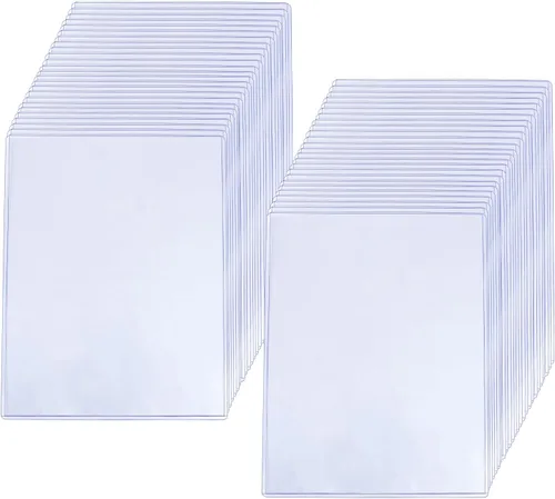 Vista 8 de 10 protectores rígidos de impresión de 8.5 x 11 pulgadas, protectores de hojas transparentes rígidas, protectores de papel, fundas para fotos