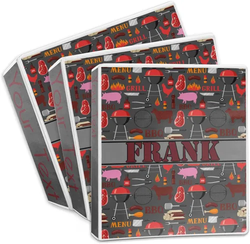 Vista 3 de Carpeta de 3 anillas para barbacoa - 1 pulgada (personalizada)