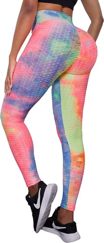 Vista 4 de Heathyoga Leggings TIK Tok para mujer leggings de cintura alta para mujer pantalones de yoga para mujer leggings de entrenamiento