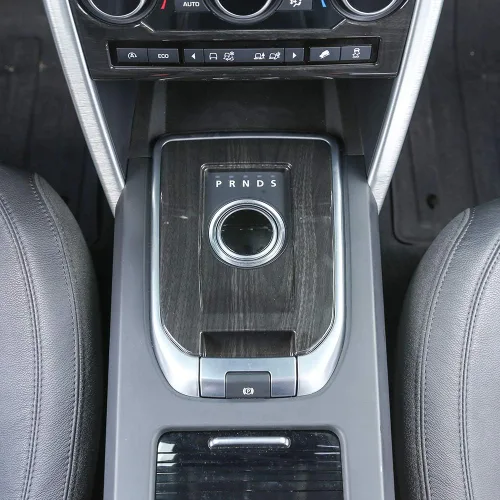 Vista 9 de YIWANG Cubierta de placa de cambio de engranajes de plástico ABS para Land Rover Discovery Sport 2015-2018 Accesorios de coche (negro cepillado)
