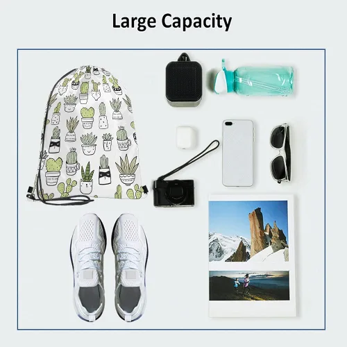 Vista 3 de Beabes Notas musicales Bolsas con cordón Mochila Bolsa de gimnasio Bolsa con cordón, Multi-a147, Mochilas de viaje