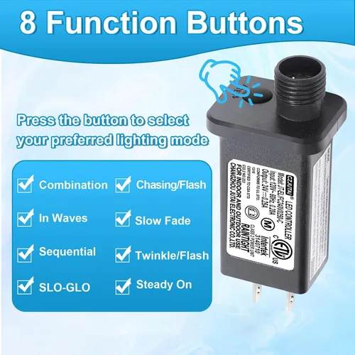 Vista 6 de PremierAdapter - Fuente de alimentación de 24 V 6 W para CZJUTAI JT-EL/FC240V0250-C 24V6W /4.5W/3.6W /1.35W para iluminación de Navidad, cadena