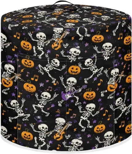 Vista 49 de Suobstales Cubierta para aparato con estampado de estrellas de mar de playa, cubierta antipolvo, funda portátil para olla a presión con bolsillo