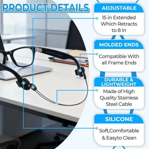 Vista 5 de Estuche rígido para lentes y accesorios para Ray-Ban Meta WayfarerHeadlinerSkyler