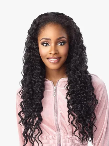 Vista 3 de Sensationnel Instant Updown Halfwig Pony - Unidad 12 4 Estilo en 1 Media Peluca y Pony Wrap (T1B/4)