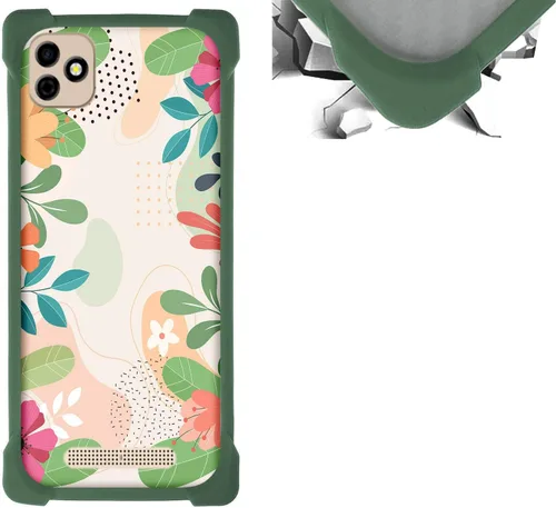 Vista 52 de jioeuinly Funda compatible con ZTE Blade X1 5G Phone Case PC Backplane + cubierta de silicona suave marco XSH