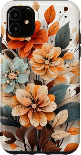 Vista 8 de Cute Fall Flower Sublimation Clipart Autumn Leaves Case for iPhone 17