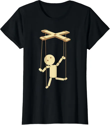 Vista 48 de Puppeteering - Camiseta de marionetas Ventrílocuo de tiriteros, Negro, S