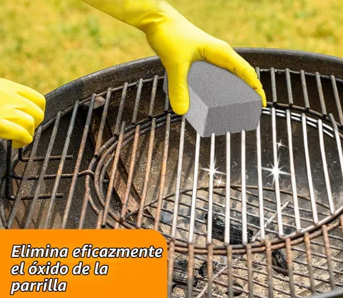 Vista 4 de 4TH Piedra pómez para limpieza de parrilla, ladrillo de limpieza resistente, fácil de quitar manchas difíciles para plancha/piscina/barbacoa al aire