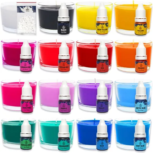 Vista 2 de Tinte líquido para velas de soja para hacer velas de soja, juego